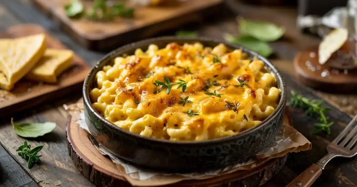 Le cas pour cuire le mac and cheese à la friteuse à air