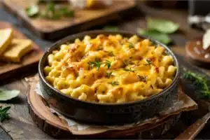 Le cas pour cuire le mac and cheese à la friteuse à air